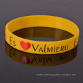 Popular wholesales customized logo and print silicone wristband